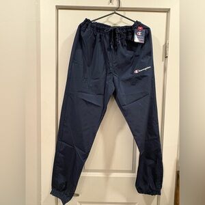 Champion Navy Elastic Waist Joggers with Logo
